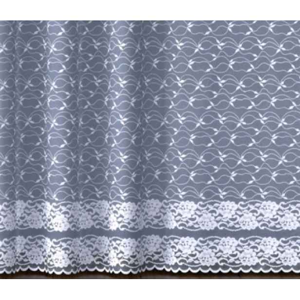 Mg Záclona žakár 585/3 Bílá 350x250 cm Hotová Obšitá Bt