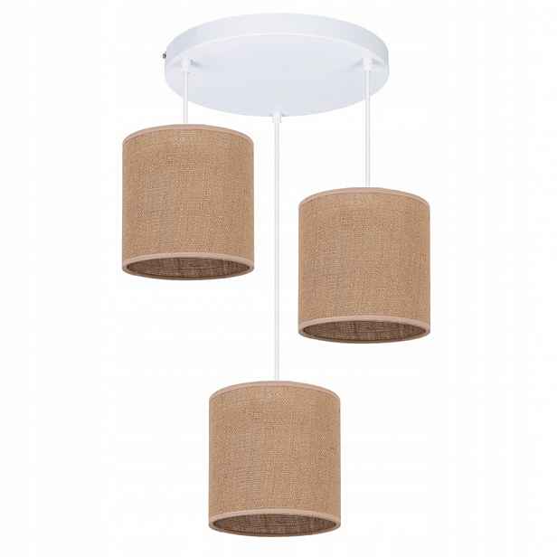 Talíř Závěsná Stropní Lampa Jutová Tuba Juta