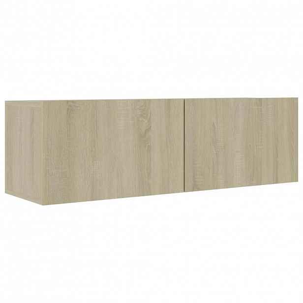 vidaXL TV stolek dub sonoma 100x30x30 cm kompozitní dřevo
