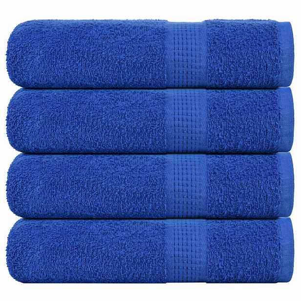 vidaXL Ručníky FROGN 4 ks modré 100x150 cm 360 g/m²