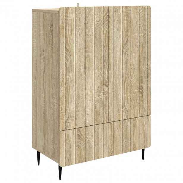 vidaXL Servírovací skříň Dub sonoma 66 x 34,5 x 97 cm Kompozitní dřevo