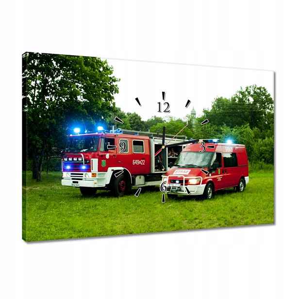 Hodiny 60x40 Hasiči