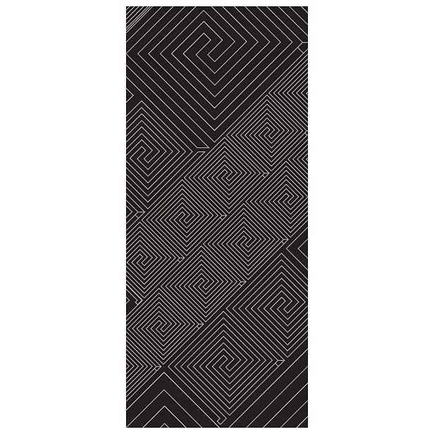 Fototapeta Geometrické spirály černobílé abstrakce 91x211 lepidlo