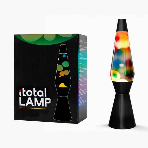 Lávová lampa Lava Lawa lampička XL2340 Černá vícebarevná magmatová 36c