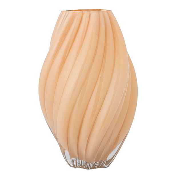 Oranžová skleněná váza (výška 30 cm) Kanji – Bloomingville