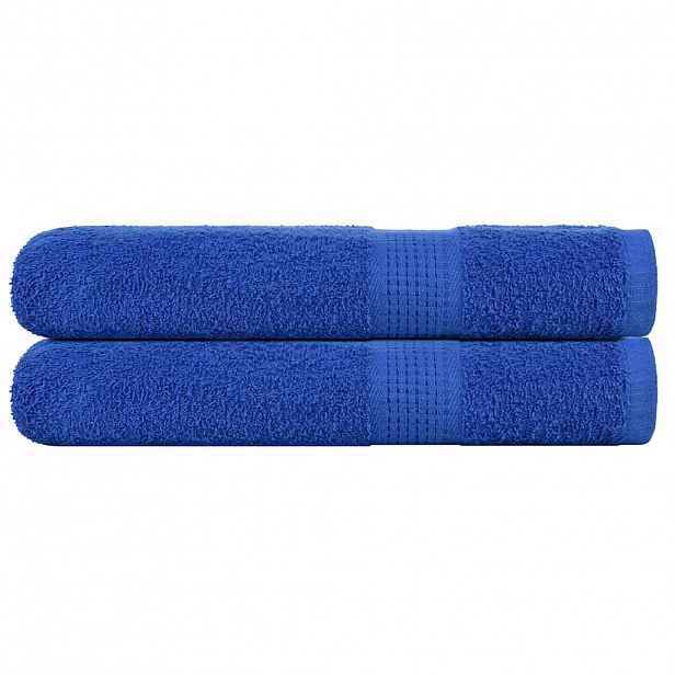 vidaXL Saunové osušky FROGN 2 ks modré 80x200 cm 360 g/m²