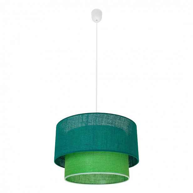 Závěsná lampa Milagro Bueno MLP1828 1xE27, nastavitelná, zelená tkanina