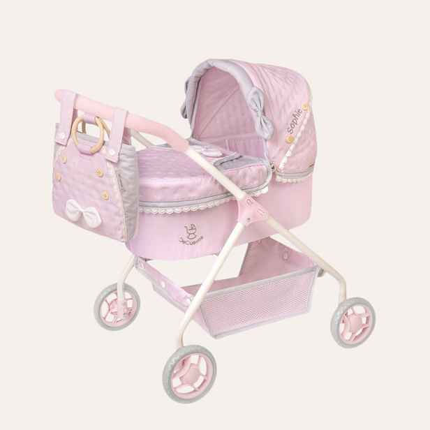 DeCuevas Můj první kočárek pro panenky s taškou Sophie - 56 cm