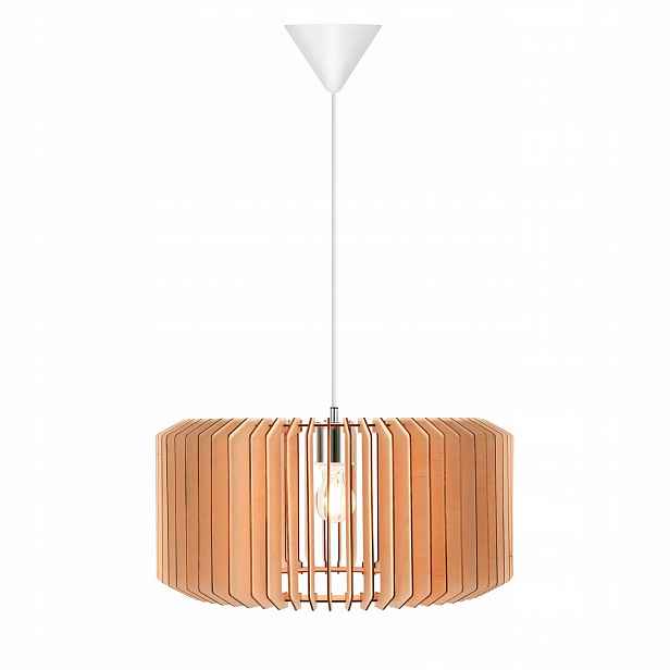 Závěsná stropní lampa Asti Béžová E27 Dřevěná stmívatelná Nordlux