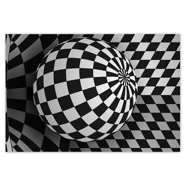 Plakáty 200x135 Abstrackja černobílá