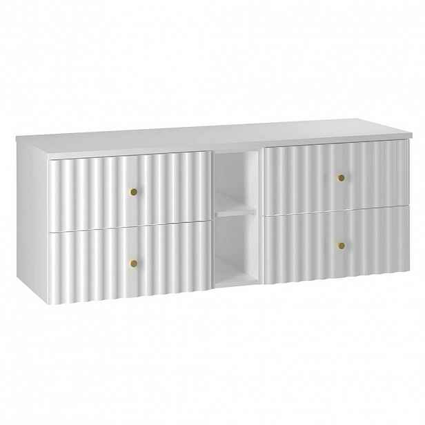 Petits-meubles SKŘÍŇKA POD UMYVADLO 140.6cm Izae Bílá