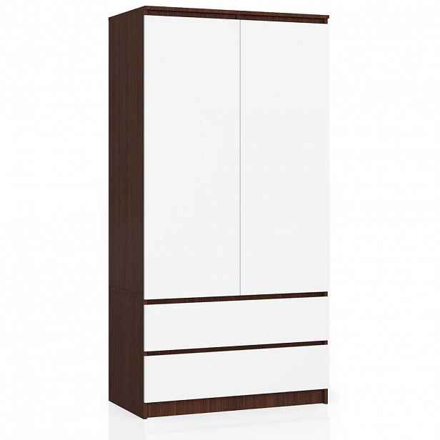 RAUMHIRSCH FURNITURE SKŘÍŇ tmavě hnědá, bílá 180/90/51