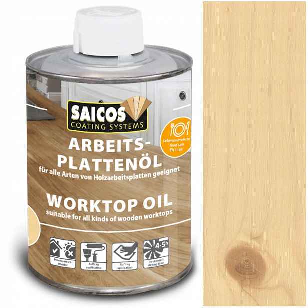 Saicos Olej na pracovní desky Worktop Oil Mat 3355 500 ml