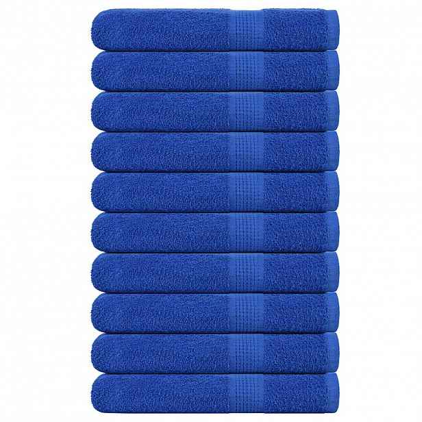 vidaXL Saunové osušky FROGN 10 ks modré 80x200 cm 360 g/m²