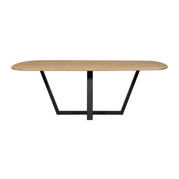 Jídelní stůl s deskou z dubového dřeva 100x220 cm Tablo – WOOOD