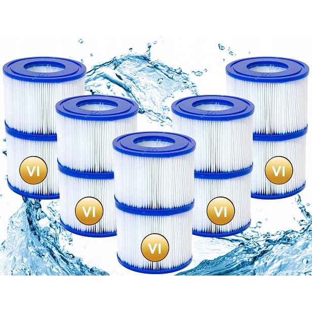 10 x Filtr Bazénového Čerpadla Jacuzzi Bestway Filtrační Vložka 60311 Typ VI