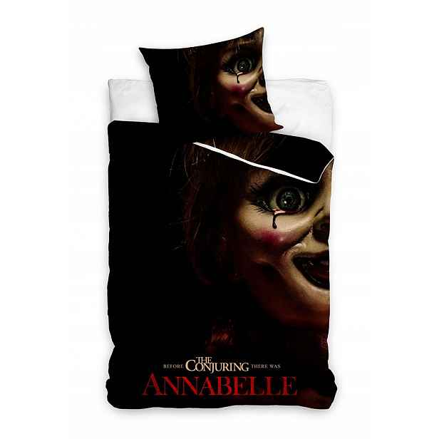 Černý Povlečení Annabelle Povlečení Povlečení Horor Povlak 160x200