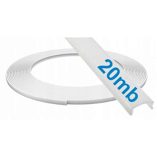 Pvc stínítko pro profily Alu Led typ A B C Luminess mléčné na roli 20 m