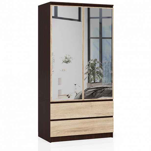 RAUMHIRSCH FURNITURE ŠATNÍK Tmavě hnědý, dub Sonoma 180/90/51