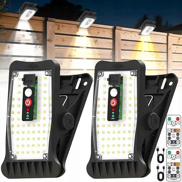 Solární Lampa S 3 Barevnými Teplotami Led A Senzorem Pohybu, Voděodolná