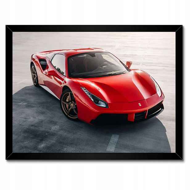 Plakáty v rámu 40x30 Červené Ferrari Střela
