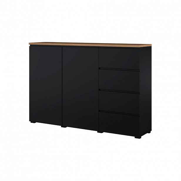 Petits-meubles SIDEBOARD Liko Černá a dřevěná