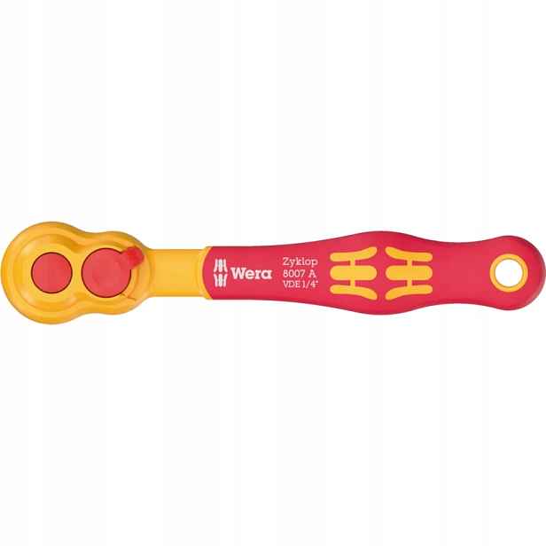 Ráčna Zyklop 8007A Izolovaná Vde, Dvousměrná, 1/4" 05004866001 Wera