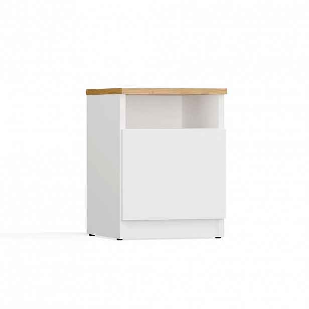 RAUMHIRSCH FURNITURE NOČNÍ STOLEK Bílý, Artisan 30/40/30