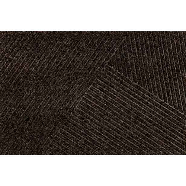 Venkovní vstupní rohožka|Dune|Stripes Dark brown 60x90 cm