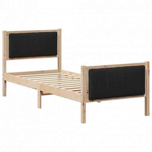 vidaXL Rám postele Hnědo-černá 80 x 200 cm Masivní borovicové dřevo