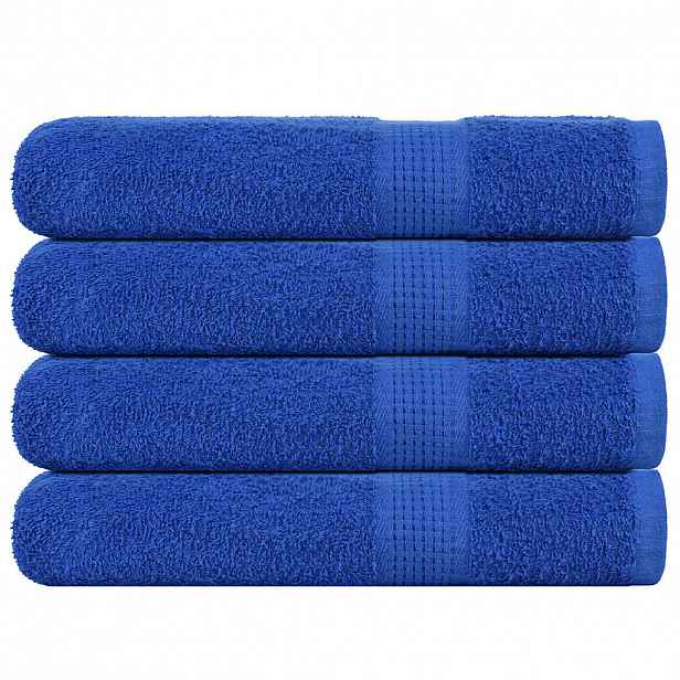 vidaXL Ručníky FROGN 4 ks modré 100x200 cm 360 g/m²