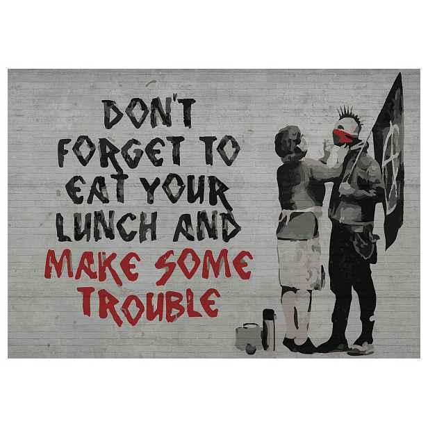 Fototapeta Graffiti Chutný protest Ironická Anarchie 254x184 lepidlo