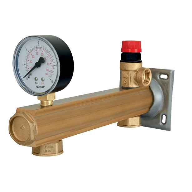 Novaservis Bezpečnostní skupina pro pitnou vodu, délka 271 mm, vstupy 2 x 3/4", 6 BAR