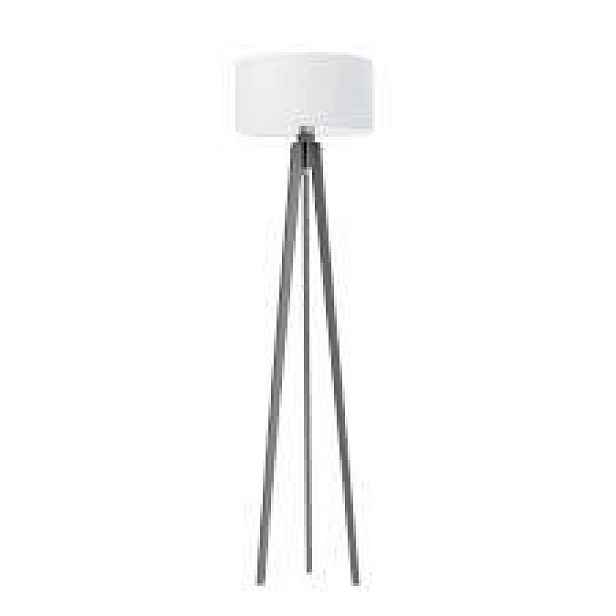 Podlahová lampa Paco Home Madera šedá Trojnožka E27 148 cm Skandinávská