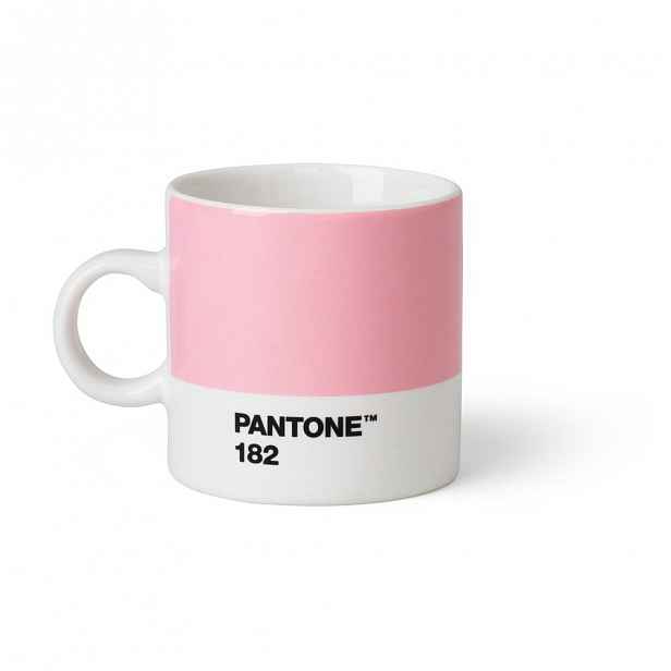 Světle růžový hrnek Pantone Espresso, 120 ml