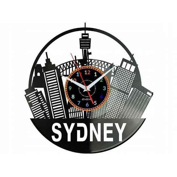 Sydney Dárek Originální dekorace do domu Hodiny z vinylové desky