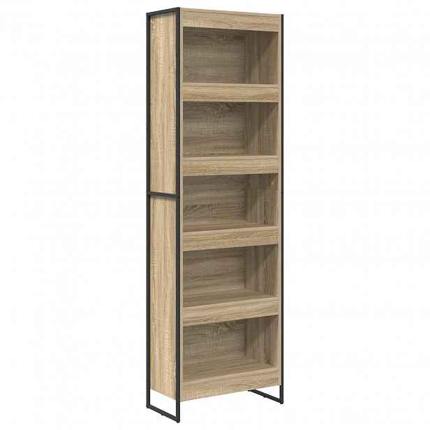 vidaXL Knihovna 60 x 30 x 189,5 cm Kompozitní dřevo Sonoma