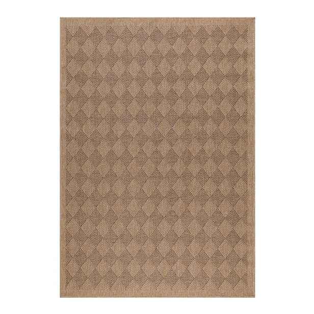 Vnitřní a venkovní běhoun v tmavě přírodní barvě 80x250 cm Dhaka – Ayyildiz Carpets