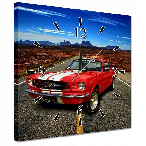 Nástěnné hodiny 30x30 Ford Mustang