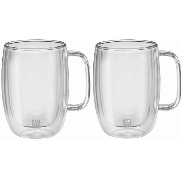 Zwilling Sorrento Plus dvoustěnná sklenice na latte macchiato, 450 ml, 2 ks