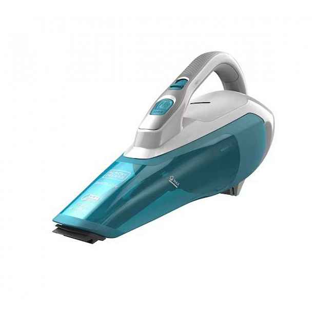 BLACK+DECKER - 10,8V AKU ruční vysavač, nabíjecí stanice, světle modrá/bílá WDA315J-QW