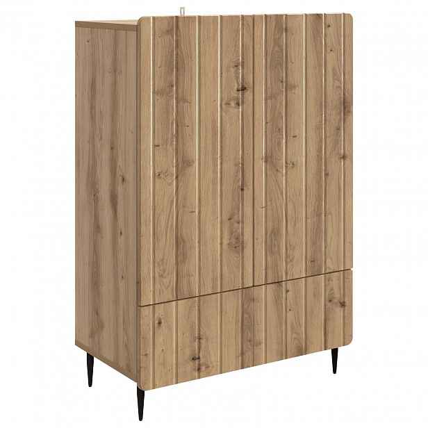 vidaXL Servírovací skříň Dub artisan 66 x 34,5 x 97 cm