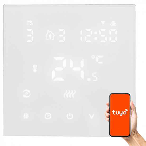 Regulátor Pokojový Termostat Týdenní Wifi 2YA Tuya Auraton