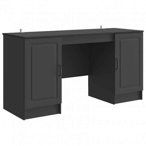 vidaXL Stůl Černá 142,5 x 50 x 75 cm Kompozitní dřevo