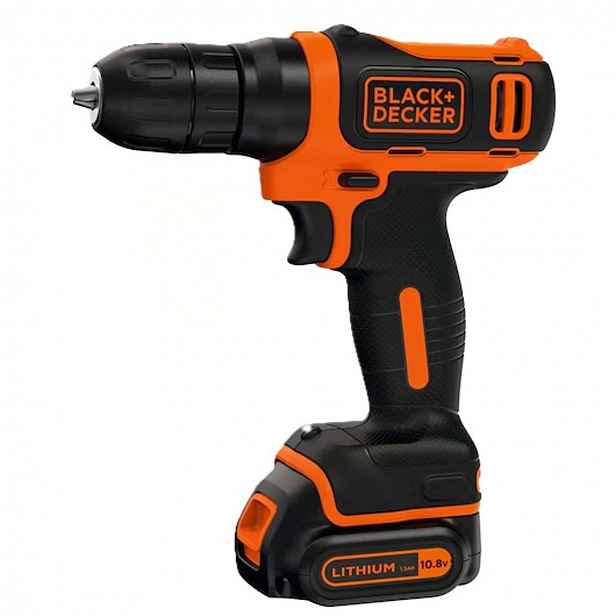 BLACK+DECKER - 10,8V AKU vrtací šroubovák, 1x aku 1,5 Ah Li-Ion, nabíječka BDCD12-QW