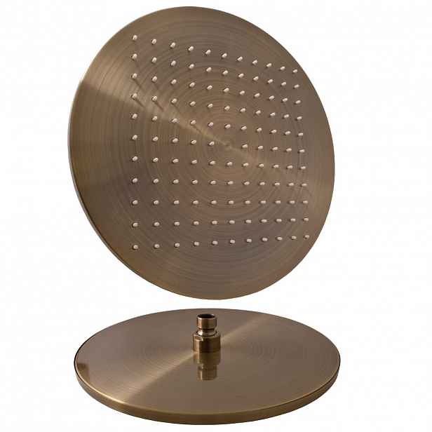 Rav Hlavová sprcha kulatá kovová o 30 cm stará mosaz ''bronz'', Barva: St
