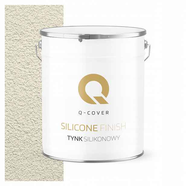 Silikonová Fasádní Omítka Bílá Béžová F771 7 Kg Beránek Granulace 3.0 mm