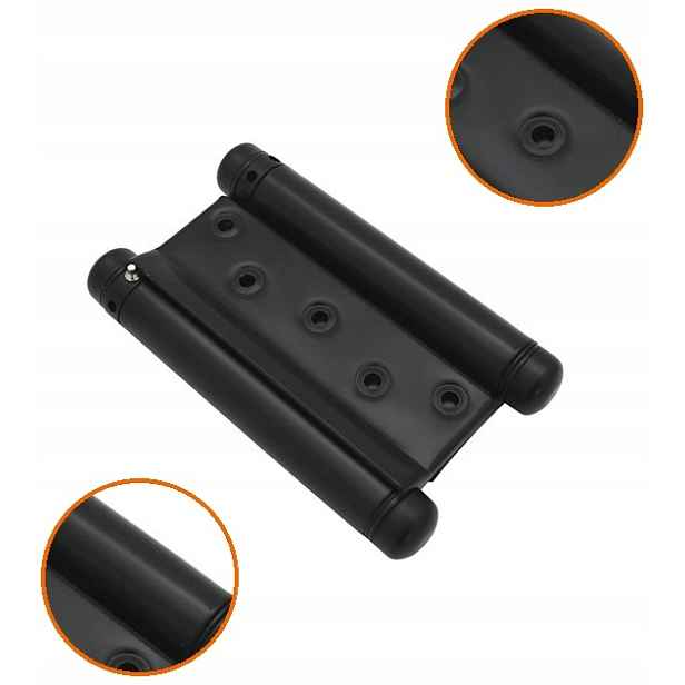 Kyvný Pružinový Závěs 150 MM, Černý Mat, Oboustranný Pro Dveře