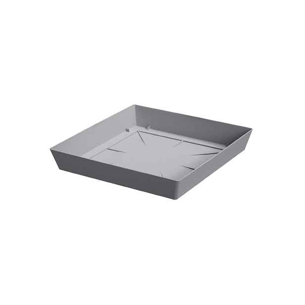 Prosperplast Miska pod květináč Lofly Square šedý kámen, varianta 24,5 cm