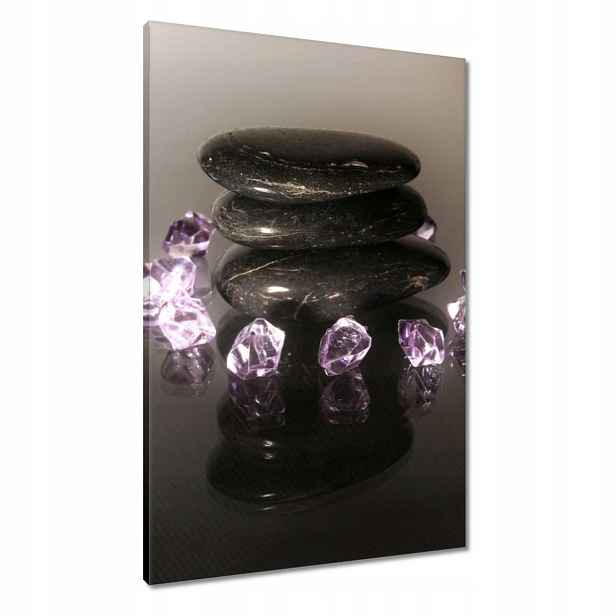 Obrazy 60x90 Fialové krystaly